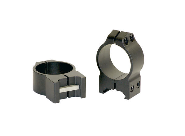 Warne Maxima Ring Fast 30mm Sort/Matte Warne Ringmontasje for Weaver/Picatinny